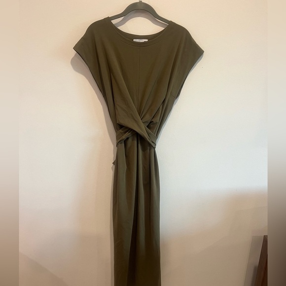 Modern Citizen Fei Tie-Front Organic Cotton Dress - Size L NEW WITH TAGS - Picture 5 of 7